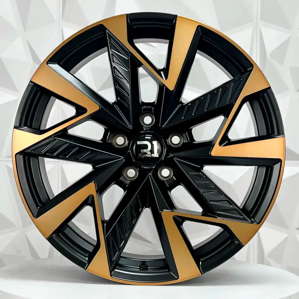 RIN 19X8 5-112 R1 SPORT CPR16-FF SATIN BLACK MF+COPPER ET40 CB57.1