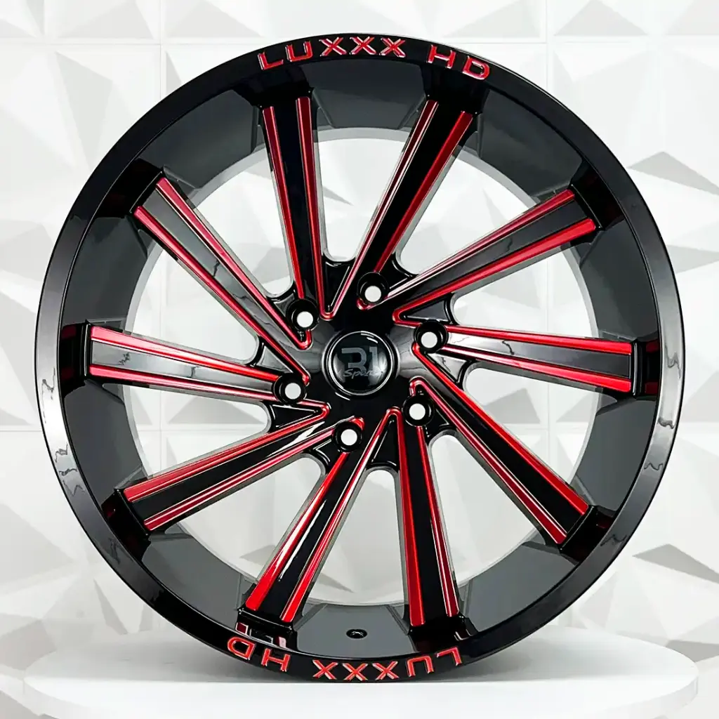 RIN 20X10 6-139.7 R1 SPORT LP66 BLACK MILLING+RED ET-18 CB106.1