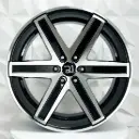 RIN 22X10 6-139.7 R1 SPORT 2763 BLACK MACHINE FACE ET20 CB78.1