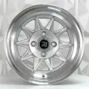 RIN 13X7 4-100 R1 SPORT 9020 SILVER MACHINE LIP ET-7 CB73.1