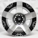 RIN 15X8 6-114.3 R1 SPORT 55295 BLACK MACHINE FACE ET0 CB83