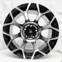 RIN 15X10 6-139.7 R1 SPORT X077 BLACK MACHINE FACE ET-44 CB108