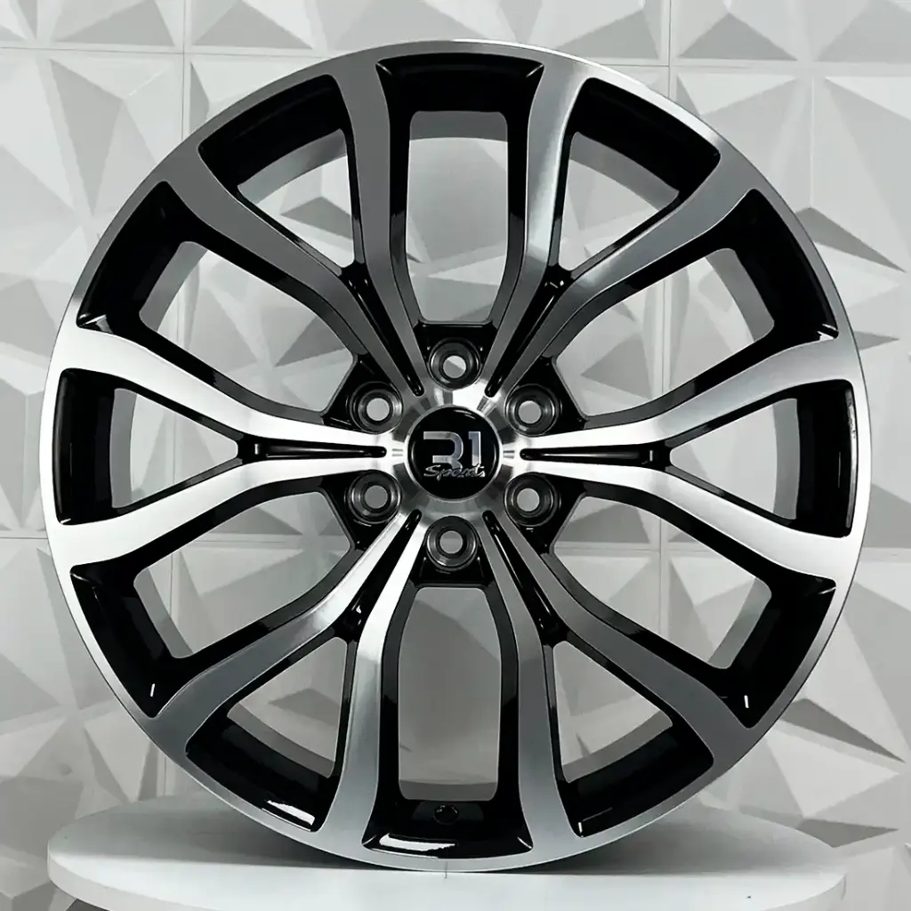 RIN 22X9.5 6-135 R1 SPORT FH025 BLACK MACHINE FACE ET31 CB87.1