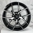 RIN 19X9.5 5-112 R1 SPORT MH055 BLACK MACHINE FACE ET43 CB66.6