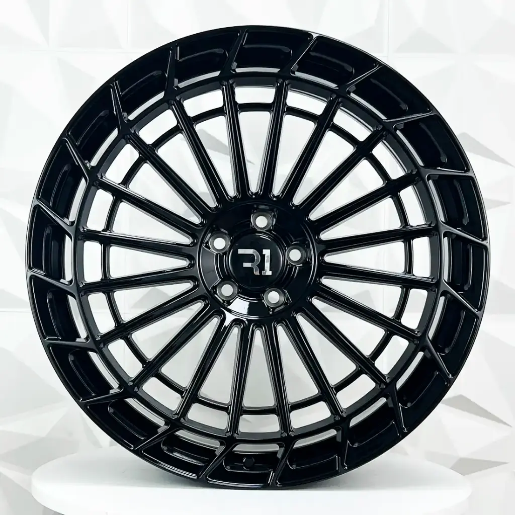 RIN 22X10.5 5-112 R1 SPORT M111-FF GLOSS BLACK ET38 CB66.56